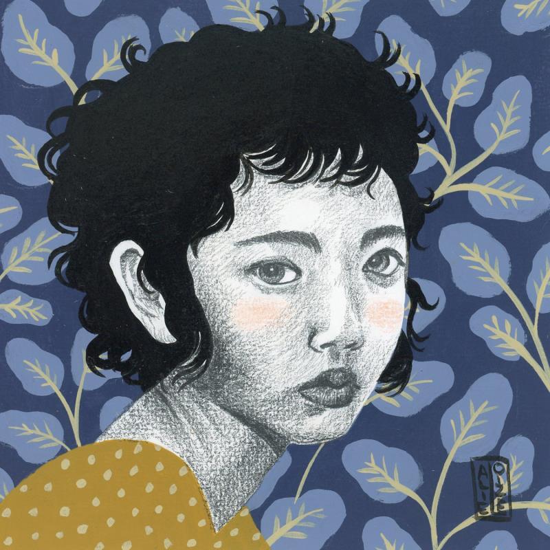 Peinture Hayun par Alie Loizel | Tableau Figuratif Portraits Acrylique