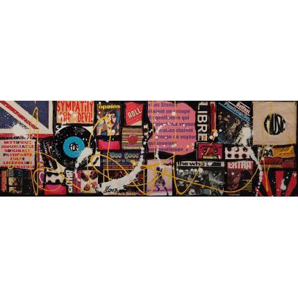 Peinture Let's play music ! par Costa Sophie | Tableau Pop-art Acrylique, Collage, Upcycling Musique