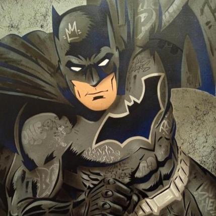 Peinture Bat-Blue par Lemoine Mael | Tableau Pop-art Acrylique, Graffiti Icones Pop