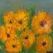 Peinture tournesols dans les champs par Shahine | Tableau Figuratif Huile
