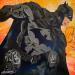 Painting BATMAN ACTION by Lemoine Mael | Painting Pop-art Pop icons Graffiti Acrylic