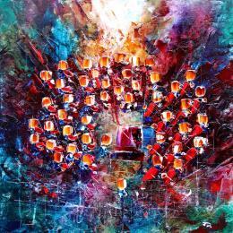 Painting Concert Leviathan by Reymond Pierre | Painting Figurative Oil Music