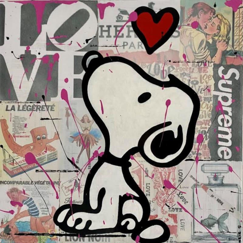 Painting Love by Marie G.  | Painting Pop-art Pop icons Acrylic Gluing