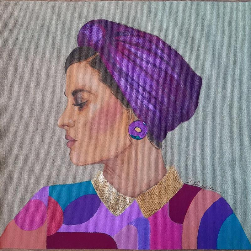 Gemälde Clotilde von Rosângela | Gemälde Figurativ Porträt Acryl