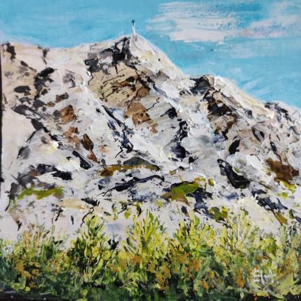 Painting La Sainte Victoire by Rey Ewa | Painting Figurative Acrylic Landscapes