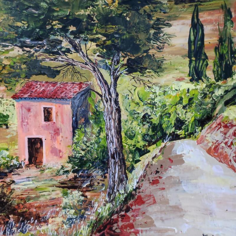 Gemälde Impressions provençales von Rey Ewa | Gemälde Figurativ Landschaften Acryl