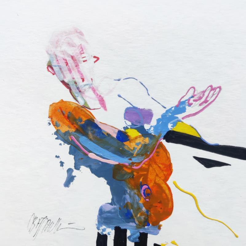 Peinture Hé Joe !  par Cressanne | Tableau Figuratif Nu Acrylique Encre