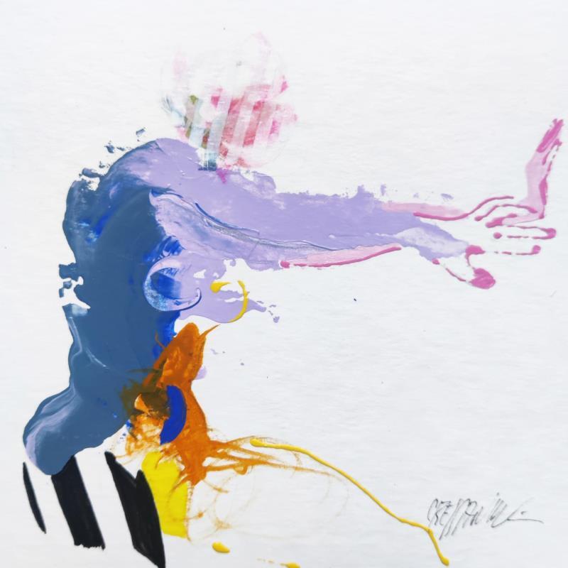 Peinture Une longueur de bras par Cressanne | Tableau Figuratif Nu Acrylique Encre