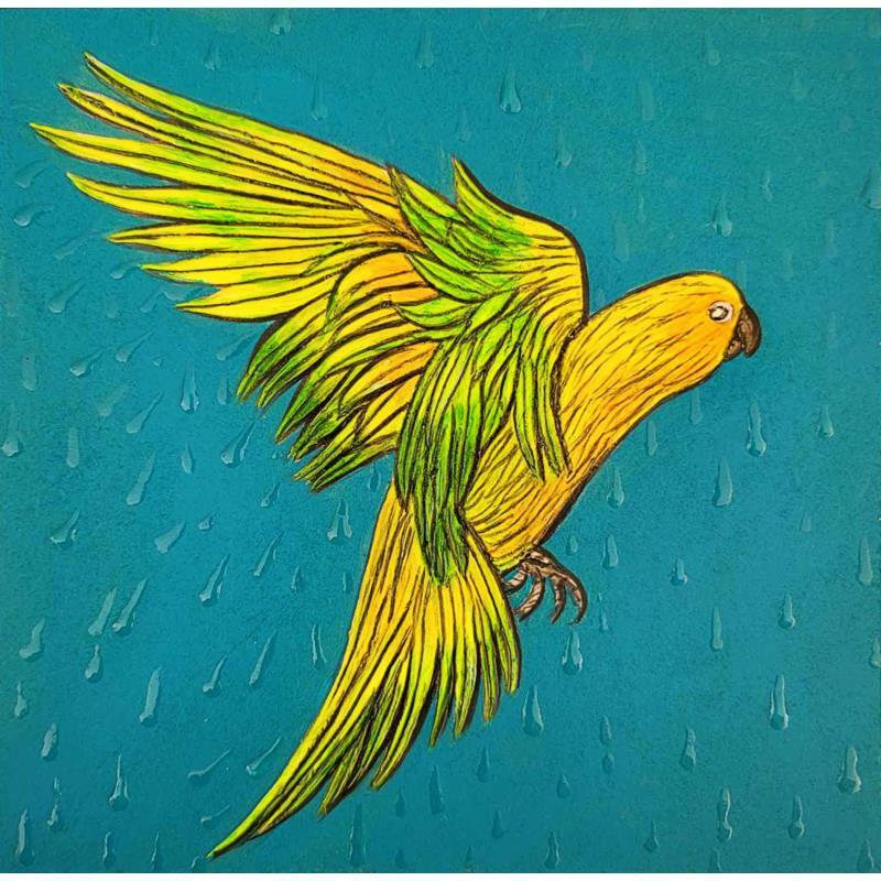 Painting En plein vol by Geiry | Painting Subject matter