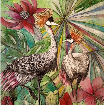 Painting Aigrette Chine by Geiry | Painting Subject matter