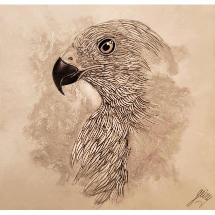 Gemälde Faucon gerfaut von Geiry | Gemälde Materialismus