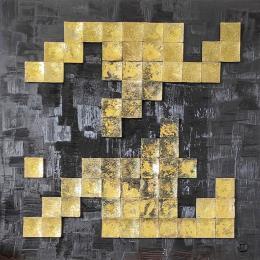 Peinture Catwalk par Bauquel Véronique | Tableau Abstrait Collage Minimaliste