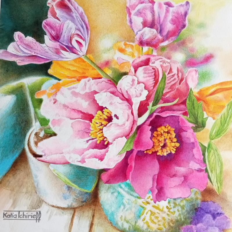 Gemälde Folie douce! von Tchirieff Katia | Gemälde Figurativ Stillleben Öl