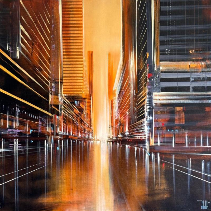 Peinture Aussantis par Guillet Jerome | Tableau Figuratif Urbain Huile