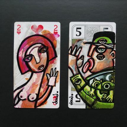 Painting Vos papiers, Mademoiselle by Doudoudidon | Painting Raw art Acrylic Life style, Nude, Society