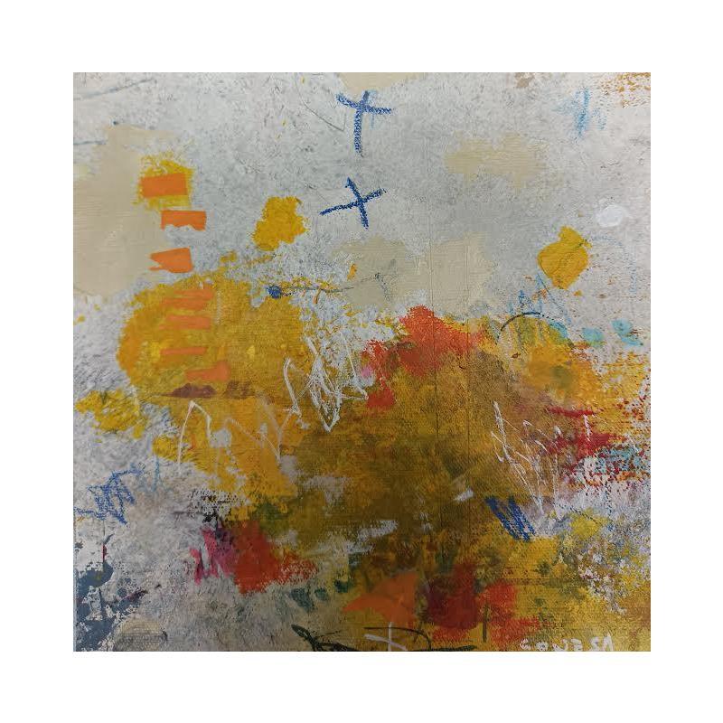 Painting Amarillos by Jiménez Conesa Francisco | Painting Abstract Acrylic Charcoal