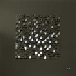 Painting Sybil by Bauquel Véronique | Painting Abstract Gluing Minimalist