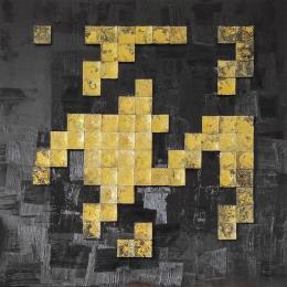 Painting Fashion Week by Bauquel Véronique | Painting Abstract Gluing Minimalist