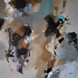 Painting Time volatility by Virgis | Painting Abstract Oil Minimalist