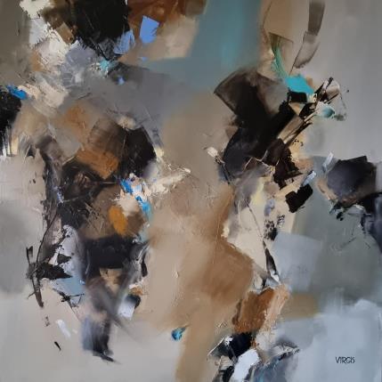 Peinture Time volatility par Virgis | Tableau Abstrait Huile Minimaliste