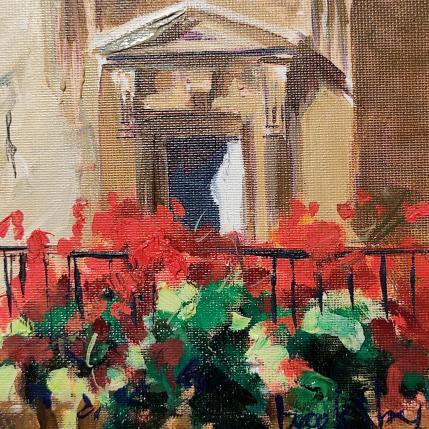 Painting Fenêtre aux fleurs by Brooksby | Painting Figurative Oil