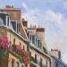 Peinture Paris Chiminies par Brooksby | Tableau Figuratif Scènes de vie Architecture Huile