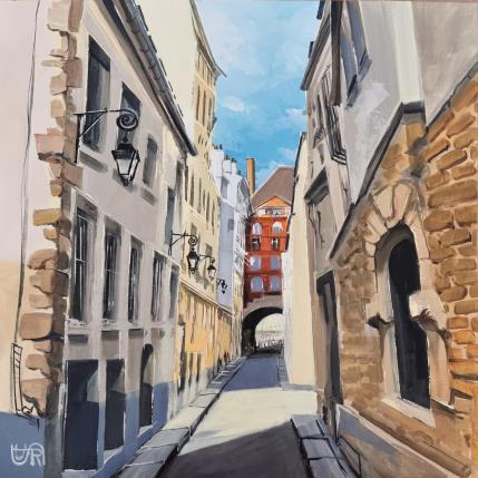Peinture Rue de nevers, let's meet par Rasa | Tableau Figuratif Acrylique Urbain