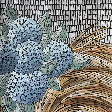 Painting hydrangea and rye 2 by Dmitrieva Daria | Painting Impressionism Acrylic Nature