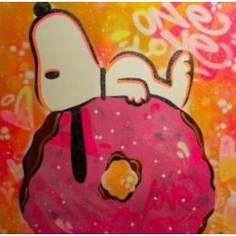 Peinture Dream's Donut par Lemoine Mael | Tableau Pop-art Acrylique, Graffiti Icones Pop