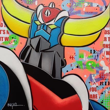 Painting POP GOLDO by Euger Philippe | Painting Pop-art Acrylic, Gluing Pop icons