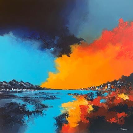 Painting Once upon a time by Pienon Cyril | Painting Figurative Acrylic, Sand Landscapes, Marine