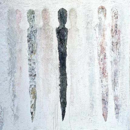 Peinture Univers par Rocco Sophie | Tableau Art Singulier Acrylique, Collage, Sable