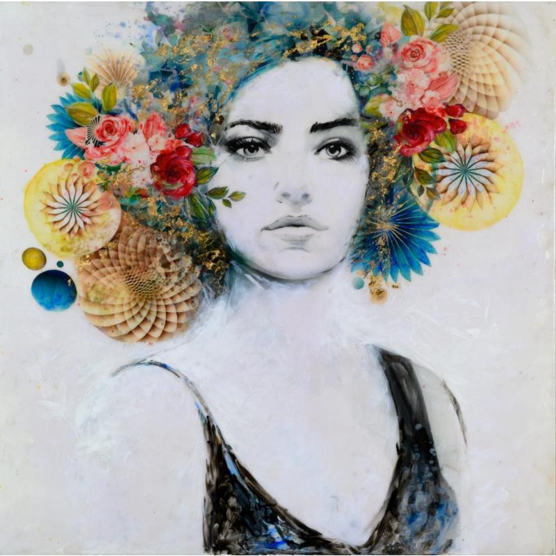 Painting Elena serena by Bofill Laura | Painting Figurative Portrait Acrylic Resin