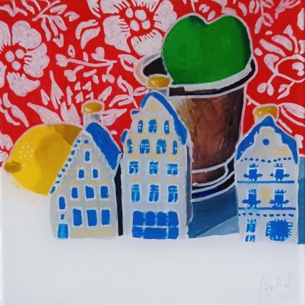 Gemälde L'amour des canaux von Auriol Philippe | Gemälde Figurativ Acryl, Plexiglas, Posca Stillleben