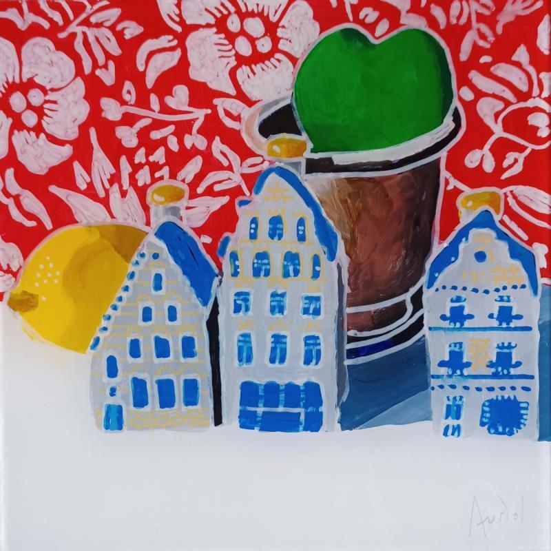 Painting L'amour des canaux by Auriol Philippe | Painting Figurative Still-life Plexiglass Acrylic Posca