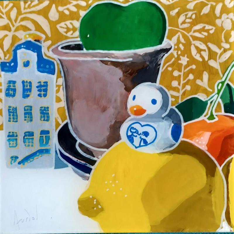 Peinture Mr Canard sur les canaux par Auriol Philippe | Tableau Figuratif Natures mortes Plexiglas Acrylique Posca