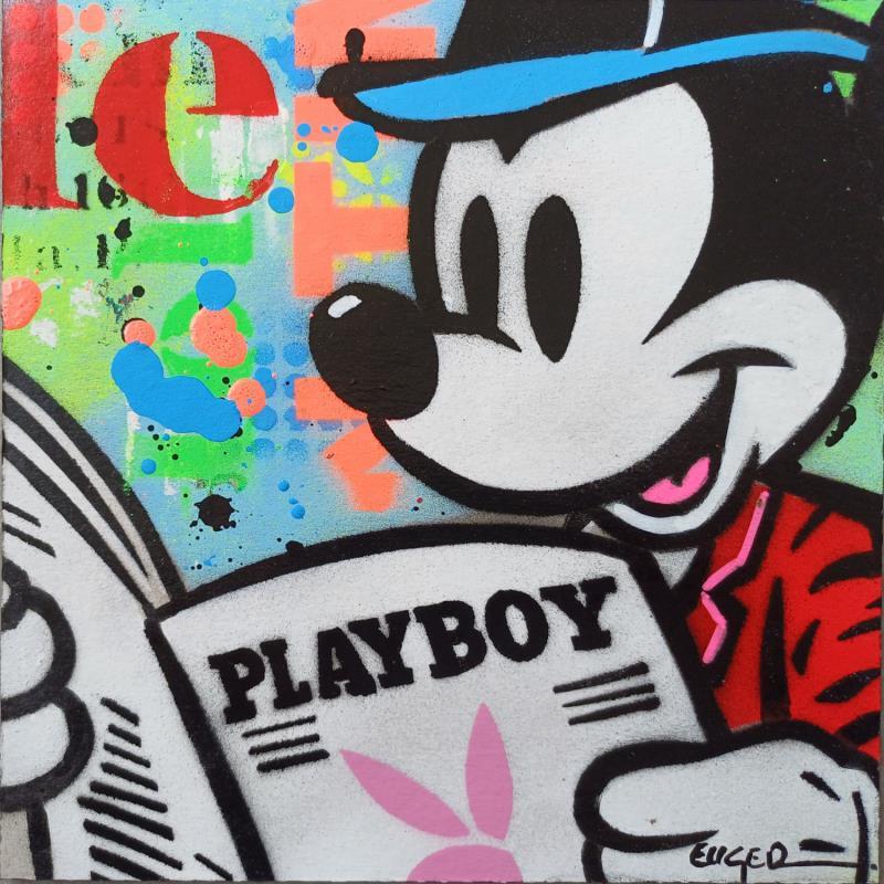 Painting FUN TIME by Euger Philippe | Painting Pop-art Pop icons Cardboard Acrylic Gluing