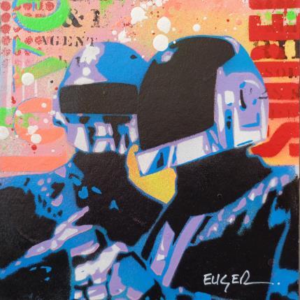 Peinture POP DAFT PUNK par Euger Philippe | Tableau Pop-art Acrylique, Carton Icones Pop