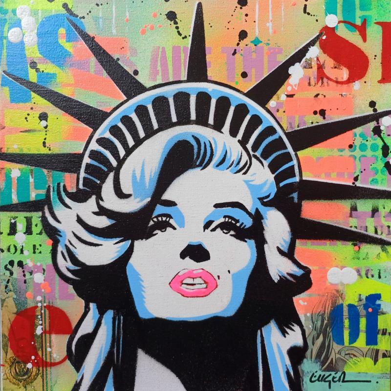 Peinture LADY MARILYN par Euger Philippe | Tableau Pop-art Icones Pop Acrylique