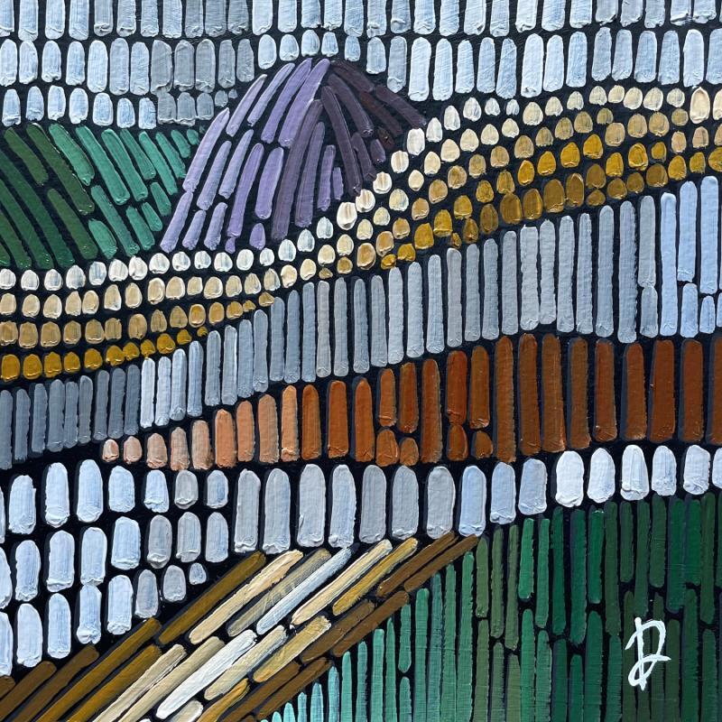 Peinture winter fields 1 par Dmitrieva Daria | Tableau Impressionnisme Paysages Nature Acrylique