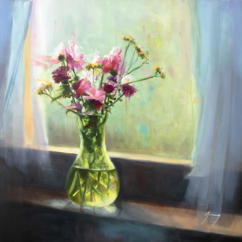 Painting Petite nature by Jung François | Painting Figurative Still-life Oil