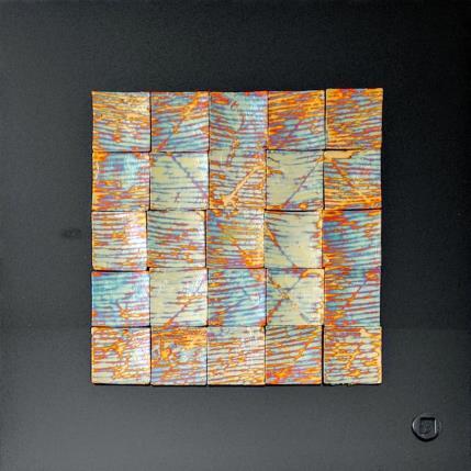 Peinture Long Beach par Bauquel Véronique | Tableau Abstrait Collage Minimaliste