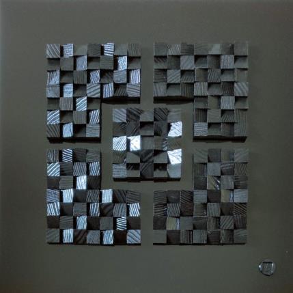 Peinture Nagano par Bauquel Véronique | Tableau Abstrait Collage Minimaliste