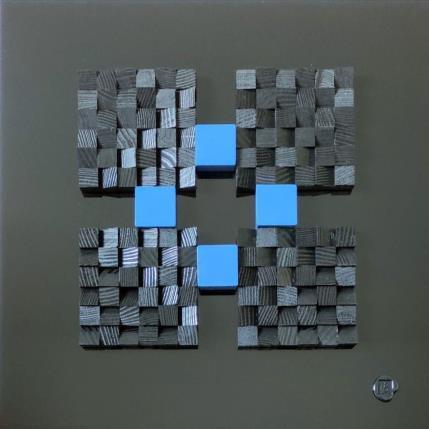 Peinture Belle-Ile par Bauquel Véronique | Tableau Abstrait Minimaliste