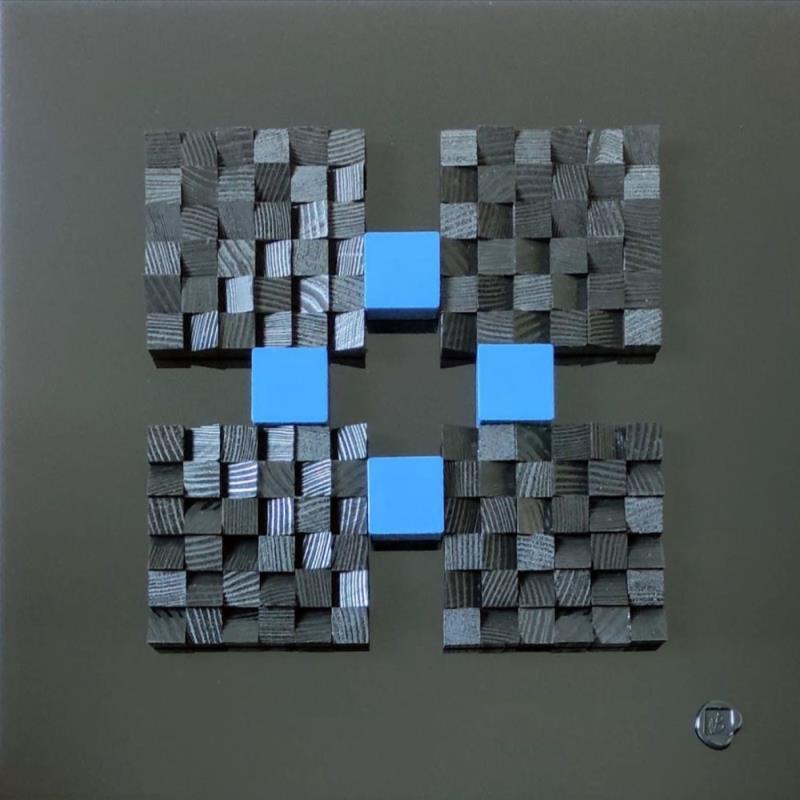 Peinture Belle-Ile par Bauquel Véronique | Tableau Abstrait Minimaliste