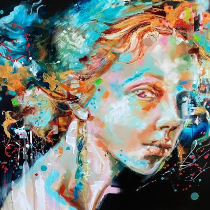 Painting bolle blu by Abbondanzia Monica | Painting Figurative Acrylic, Oil