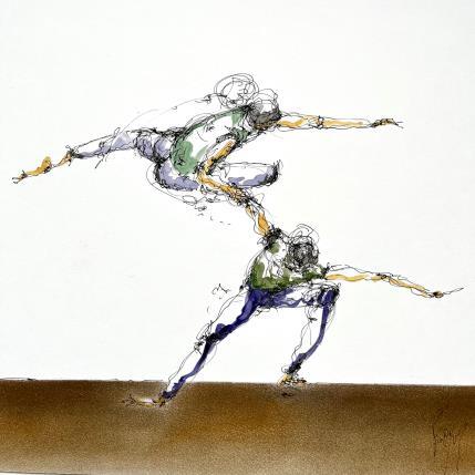 Painting jean et Marc by Sahuc François | Painting Figurative Acrylic, Ink Minimalist, Nude