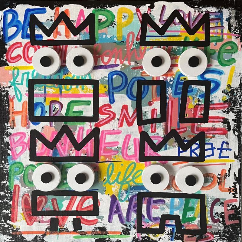 Gemälde LES POTOS von Mam | Gemälde Pop-Art Porträt Gesellschaft Pop-Ikonen Acryl