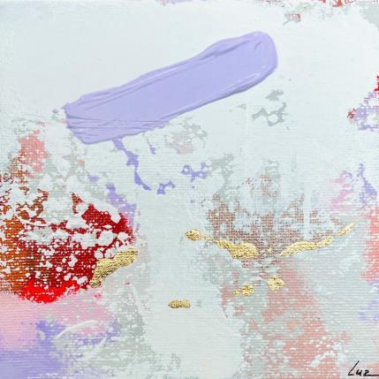 Pintura Dans les nuages por Luz Alexandra | Pintura Abstracto Acrílico, Hoja de oro Minimalista