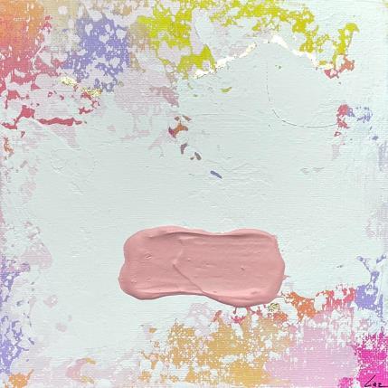 Pintura Golden hour  por Luz Alexandra | Pintura Abstracto Acrílico, Hoja de oro Iconos pop, Minimalista